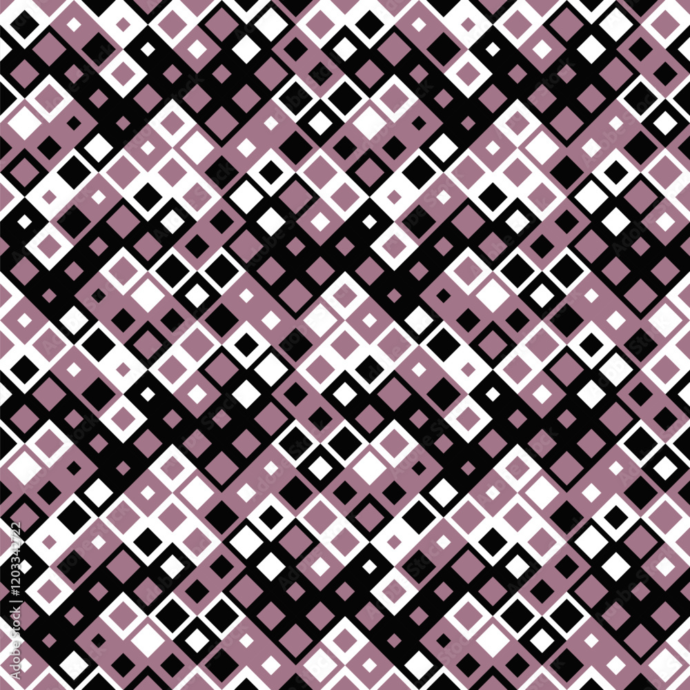 Poster diagonal seamless random abstract threetone pattern background design