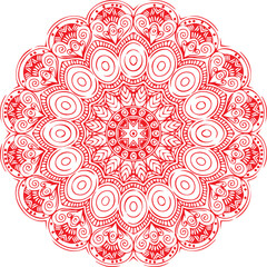 Beautiful flower art and mandala vector design