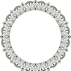 Beautiful flower art and mandala vector design