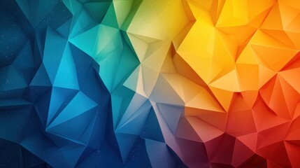 Fototapeta premium A colorful abstract background consisting of triangles