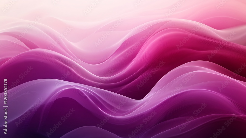 Poster smooth gradient background transitioning from soft pink to deep burgundy featuring elegant purple wa