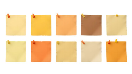 Sticky Note Grid A Splash of Colors and Shapes