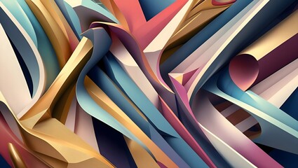 Intricately woven geometric patterns with