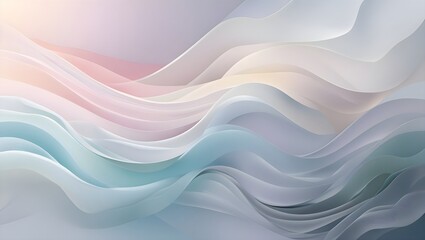 Fototapeta premium A serene and calming visual composition featuring a palette of soft, gradien