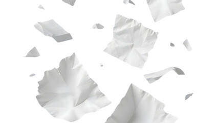 Obraz premium Graceful Motion: Floating Paper in Mid-Air