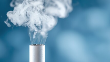 A cigarette with smoke coming out of it