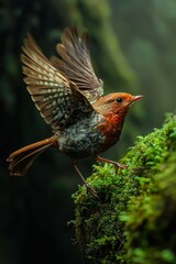Fototapeta premium Wild robin shot