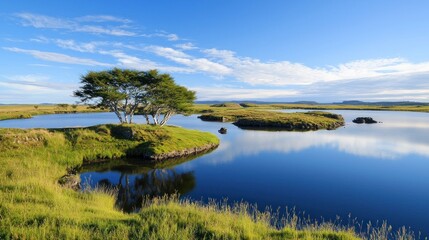 Tranquil Lake Reflection