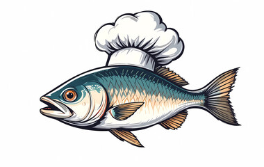 Obraz premium fish on a white background