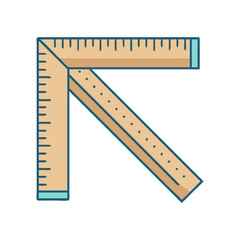 carpenter s square icon, carpenter s square vector illustration-simple illustration of carpenter s square, perfect for carpenter s square logos and icons