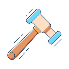 hammer icon, hammer vector illustration-simple illustration of hammer, perfect for hammer logos and icons