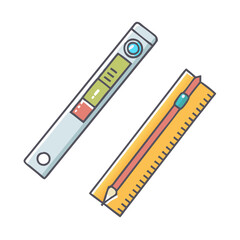 level tool icon, level tool vector illustration-simple illustration of level tool, perfect for level tool logos and icons
