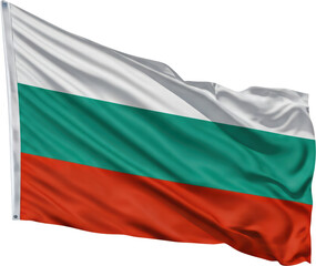 Obraz premium waving flag of Bulgaria, national symbol