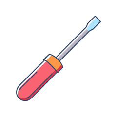 screwdriver icon, screwdriver vector illustration-simple illustration of screwdriver, perfect for screwdriver logos and icons