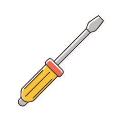 screwdriver icon, screwdriver vector illustration-simple illustration of screwdriver, perfect for screwdriver logos and icons