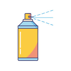 spray paint can icon, spray paint can vector illustration-simple illustration of spray paint can, perfect for spray paint can logos and icons