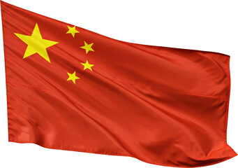 waving flag of China, national symbol