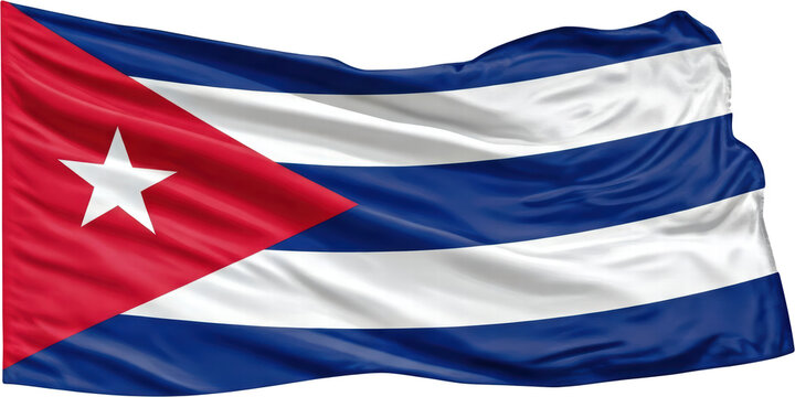 waving flag of Cuba, national symbol