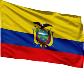 waving flag of Ecuador, national symbol