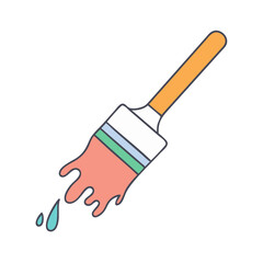 brush stroke icon, brush stroke vector illustration-simple illustration of brush stroke, perfect for brush stroke logos and icons