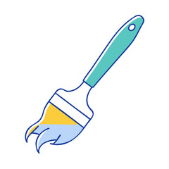 Obraz premium brush stroke icon, brush stroke vector illustration-simple illustration of brush stroke, perfect for brush stroke logos and icons