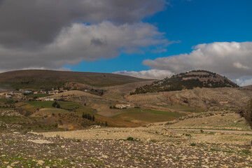 Naklejka premium Thigibba Hammam Zouakra, Siliana, Tunisia