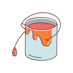 paint bucket with drip icon, paint bucket with drip vector illustration-simple illustration of paint bucket with drip, perfect for paint bucket with drip logos and icons