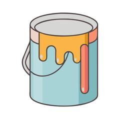 paint can icon, paint can vector illustration-simple illustration of paint can, perfect for paint can logos and icons