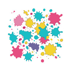 Fototapeta premium paint splatter pattern icon, paint splatter pattern vector illustration-simple illustration of paint splatter pattern, perfect for paint splatter pattern logos and icons