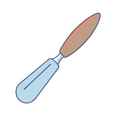 palette knife icon, palette knife vector illustration-simple illustration of palette knife, perfect for palette knife logos and icons