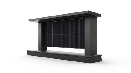 Modern solar panel installation showcasing sleek design in a contemporary outdoor setting
