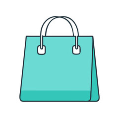 shopper s tote bag icon, shopper s tote bag vector illustration-simple illustration of shopper s tote bag, perfect for shopper s tote bag logos and icons