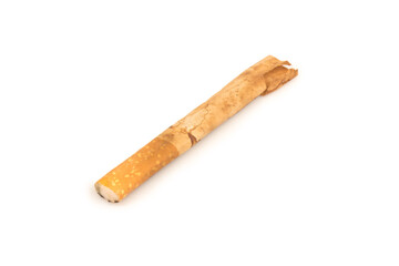 cigarette dirty isolated on white background