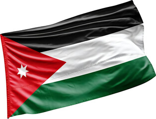 Obraz premium waving flag of Western Sahara, national symbol