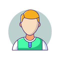 player avatar icon, player avatar vector illustration-simple illustration of player avatar, perfect for player avatar logos and icons