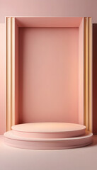 Podium background for product photos 