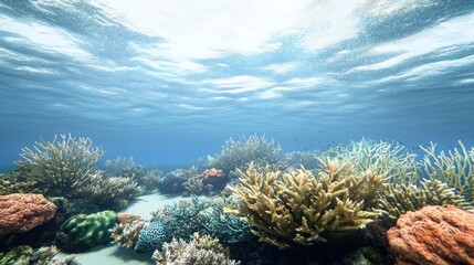 Vibrant Underwater Coral Reef