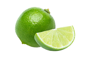 lime isolated on white background