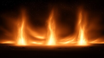 Fototapeta premium Fiery Pillars of Celestial Inferno Ascending