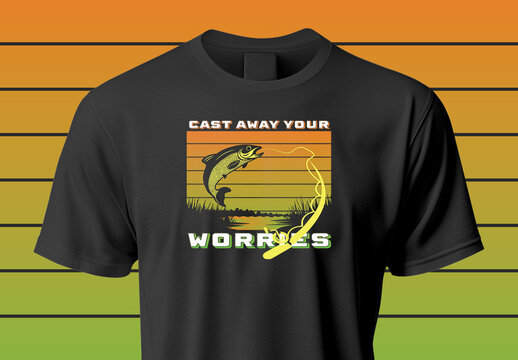 Fishing Tshirt Design Logo