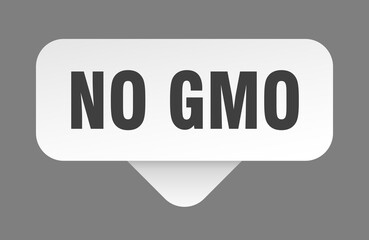 no gmo sticker. no gmo sign isolated on gray background