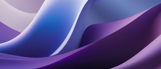 Purple abstract waves with flowing soft lines and smooth texture background