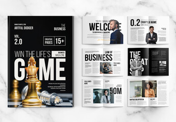 Classic Business Magazine Layout
