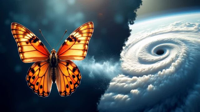 The Unpredictable Nature of Chaos: A Butterfly's Impact on Weather Patterns and Storms