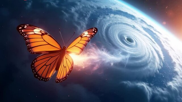 The Butterfly Effect in Action: How a Tiny Butterfly's Wing Flap Can Cause a Giant Hurricane