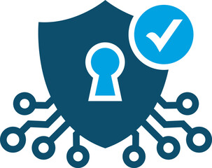 Cyber security icon design vector.
