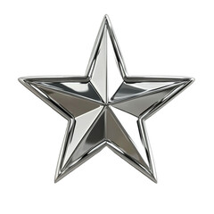 Obraz premium Shiny Silver Star Award Achievement Success,