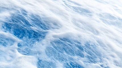 Fototapeta premium Abstract Blue White Water Texture Gently Swirling. AI Generated