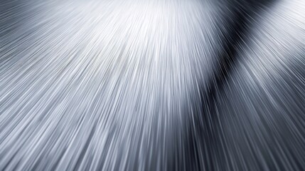 Dynamic silver streaks radiate light upward creating powerful abstract image. AI Generated