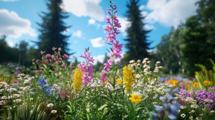 Obraz premium Vibrant Wildflower Meadow